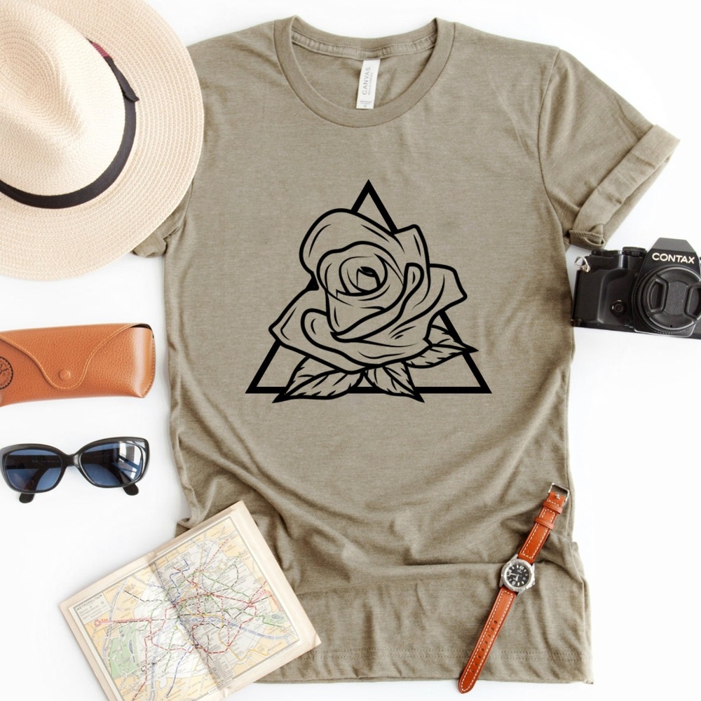 Womens Graphic T Shirt Rose